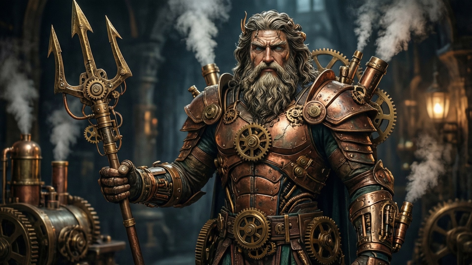 Mechanical Sea God by Wallpapers.art Studio