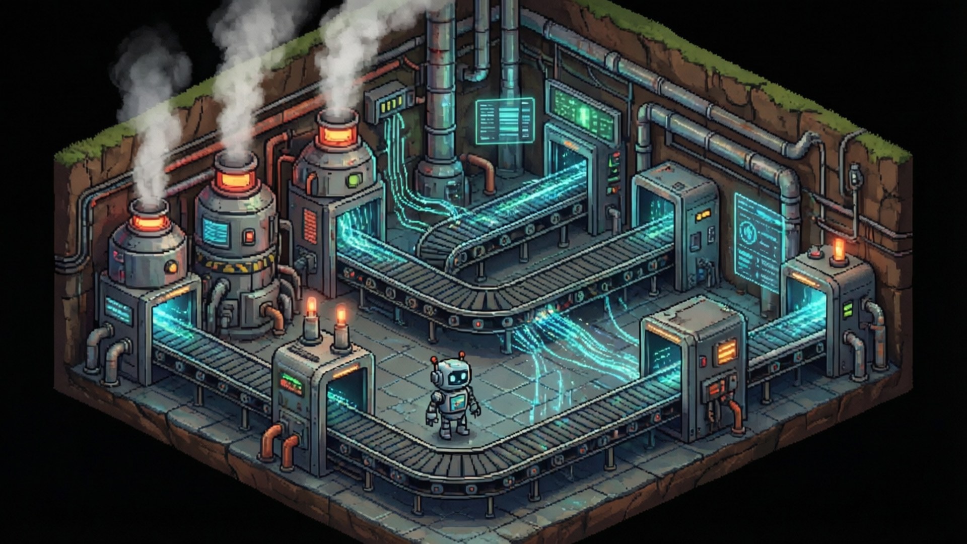 Mechanical Underworld by Wallpapers.art Studio