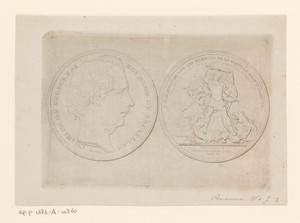 Medaille aangeboden aan Charles de Brouckère