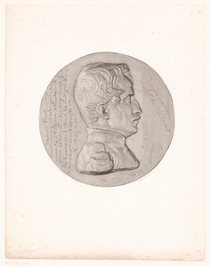 Medaille met portret van André Étienne d'Audebert de Férussac