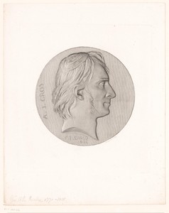 Medaille met portret van Antoine-Jean Gros