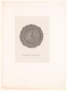 Medaille met portret van Antonio Morgagni