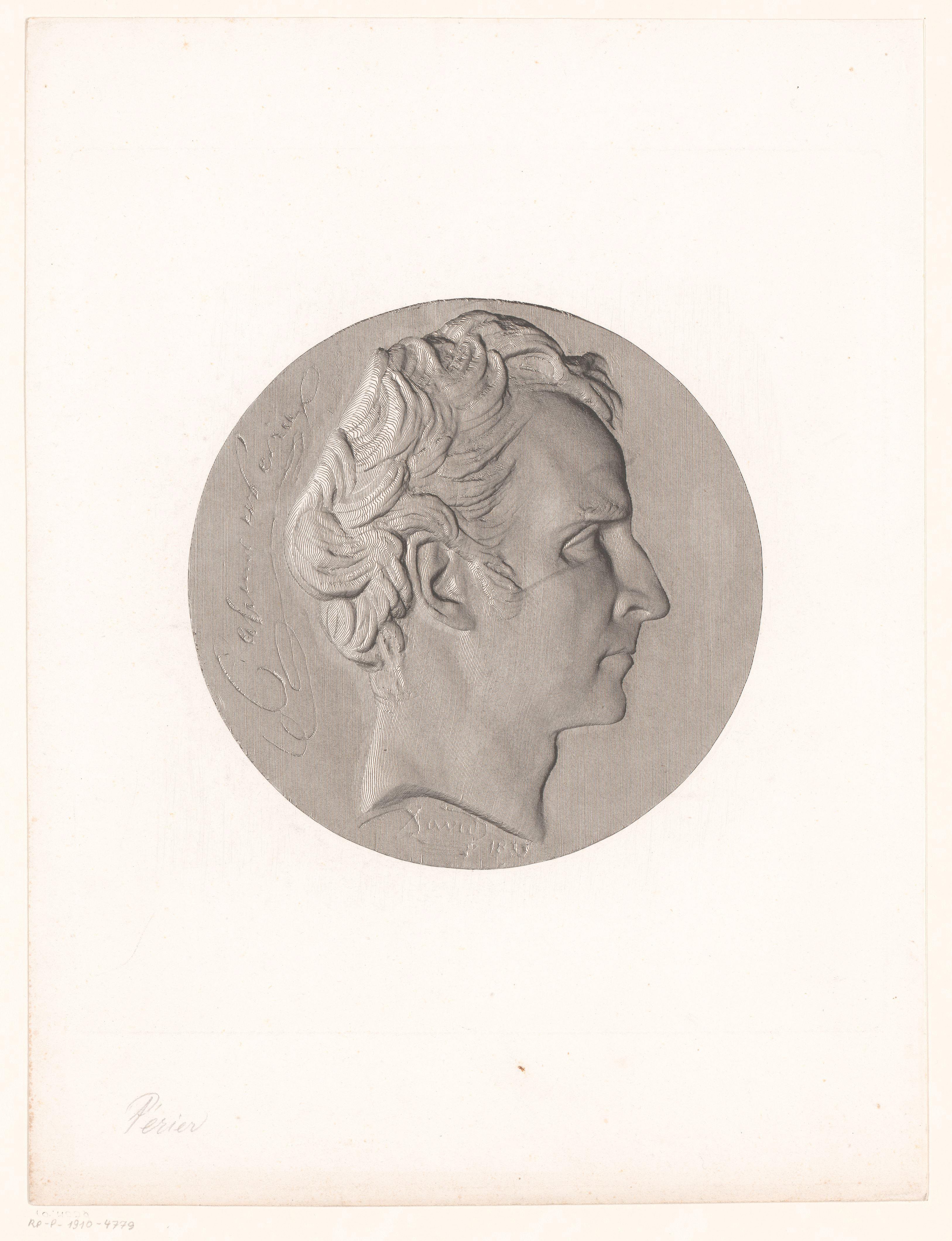 Medaille met portret van Casimir Pierre Périer by Achille Collas