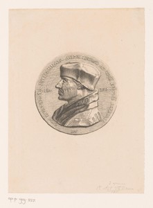 Medaille met portret van Erasmus uit 1519