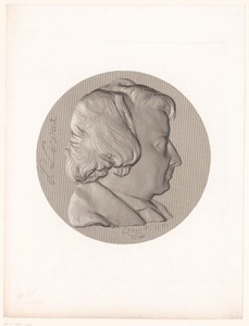 Medaille met portret van F. Leroux