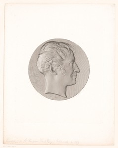 Medaille met portret van Félix Lepeletier