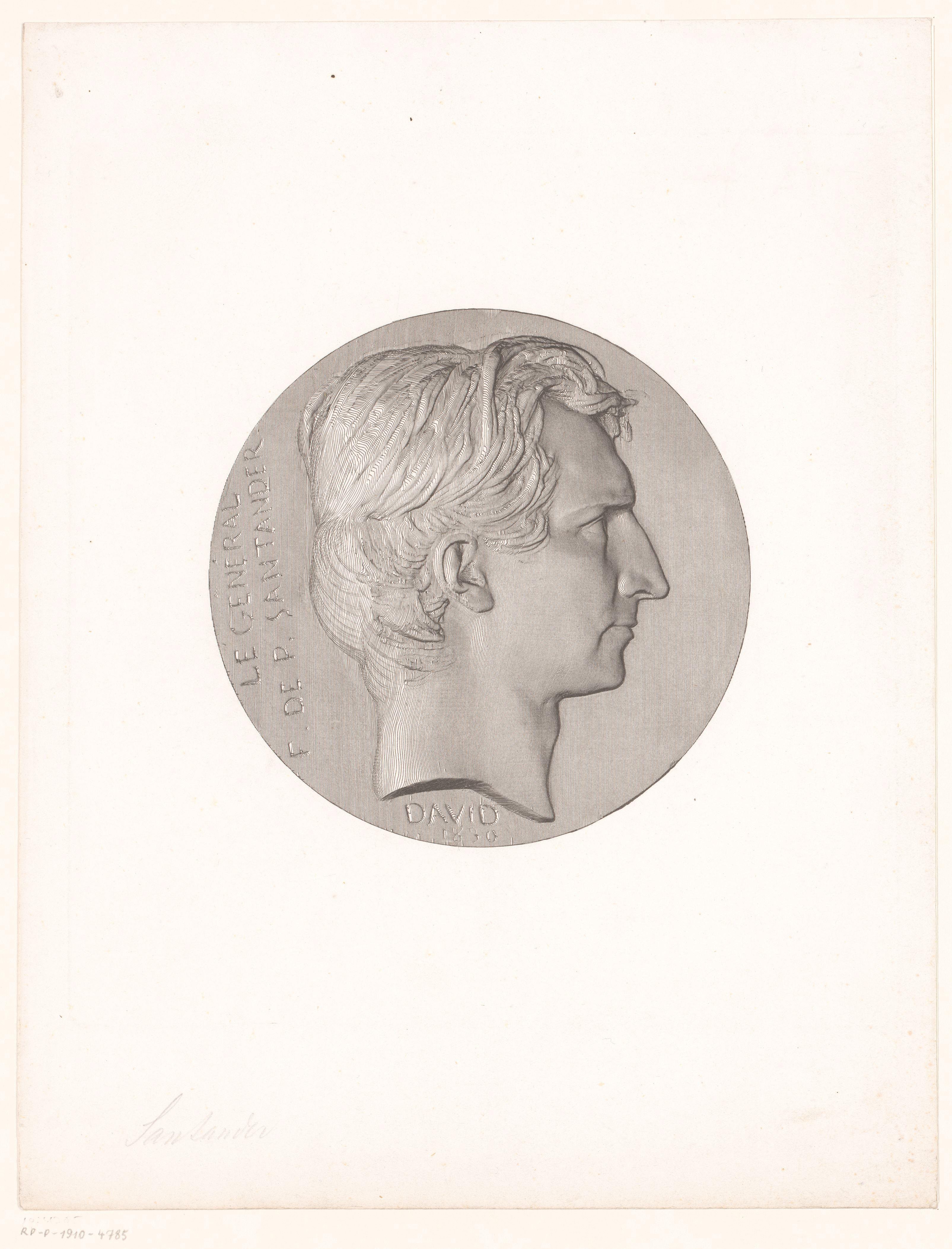 Medaille met portret van Francisco de Paula Santander by Achille Collas