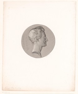 Medaille met portret van Horace Vernet