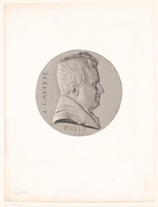 Medaille met portret van Jacques Laffitte