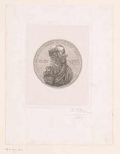Medaille met portret van Jan Walravenz uit 1563
