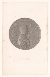 Medaille met portret van Lodewijk XII van Frankrijk