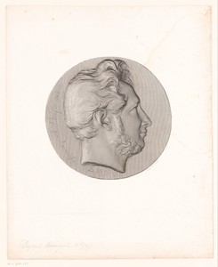 Medaille met portret van Louis-Pierre Henriquel-Dupont