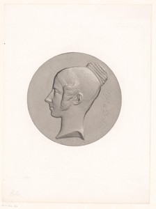 Medaille met portret van Sophie De Potter