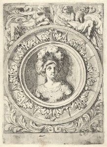 Medaillon met krijgsgodin Bellona