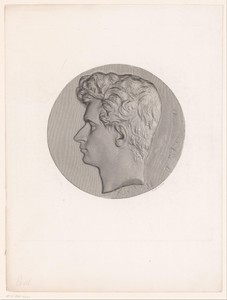 Medaillon met portret van Armand Carrel