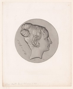 Medaillon met portret van Barbra Allart