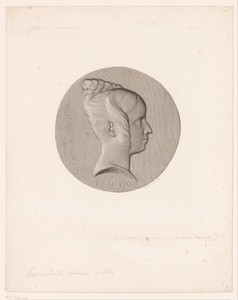 Medaillon met portret van Emilie David