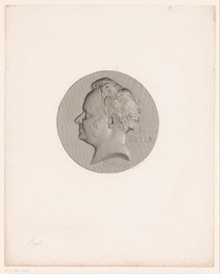 Medaillon met portret van Stendhal