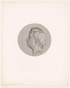Medaillon met portret van Victor Cousin