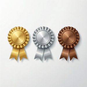 Medal Ribbons Flat Lay