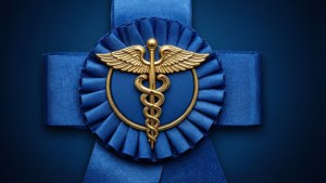Medical Ribbon Caduceus