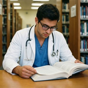 Medical Student Studying