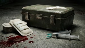 Medical Supplies on Floor