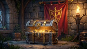 Medieval Banner Chest