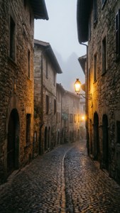 Medieval Cobblestone Alley