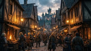 Medieval Town Twilight