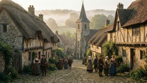 Medieval Village Morning