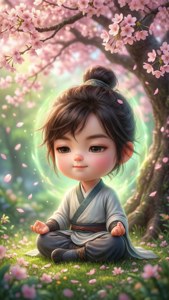 Meditating Chibi Xiao