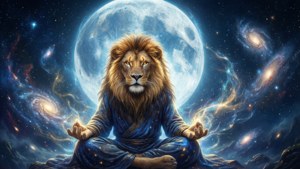 Meditating Cosmic Lion