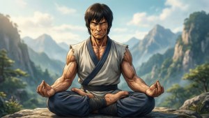Meditating Rock Lee