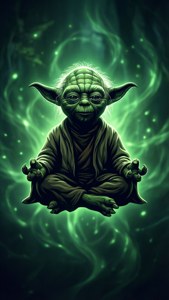 Meditating Yoda