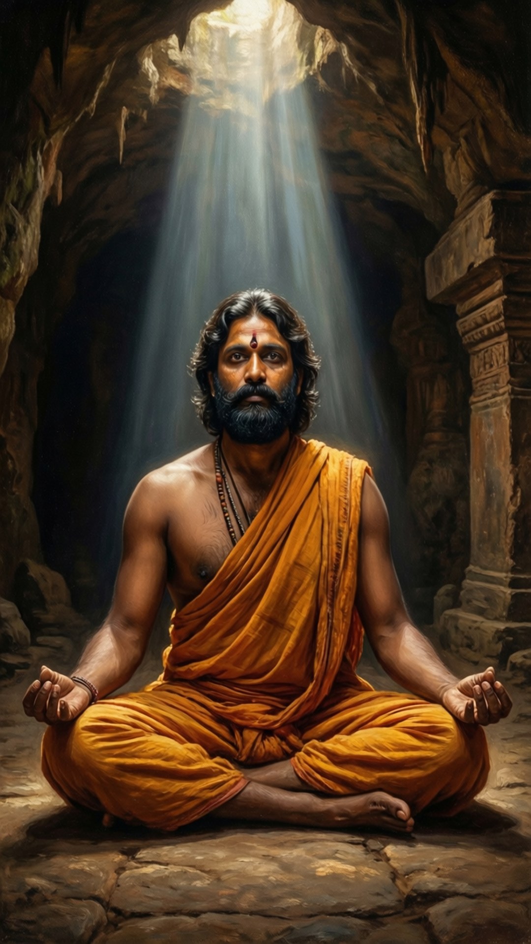 Meditation in the Cave by Wallpapers.art Studio