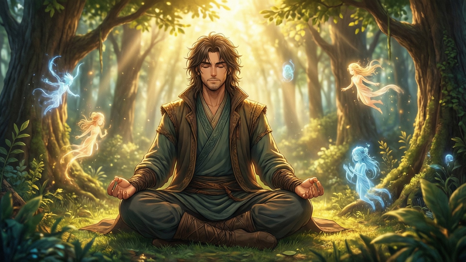 Meditation in the Glade by Wallpapers.art Studio