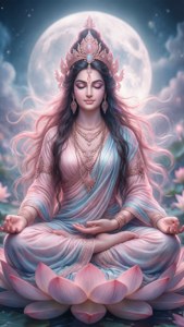 Meditative Durga Lotus