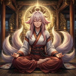 Meditative Fox
