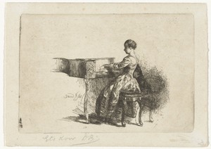Meisje aan de piano