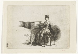 Meisje aan de piano