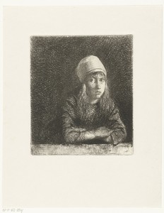 Meisje met hoofddoek, mogelijk in Marker klederdracht