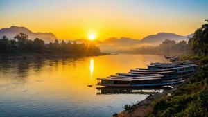 Mekong Sunrise Serenity