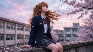 Melancholic Schoolgirl Asuka