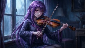 Melancholic Violinist