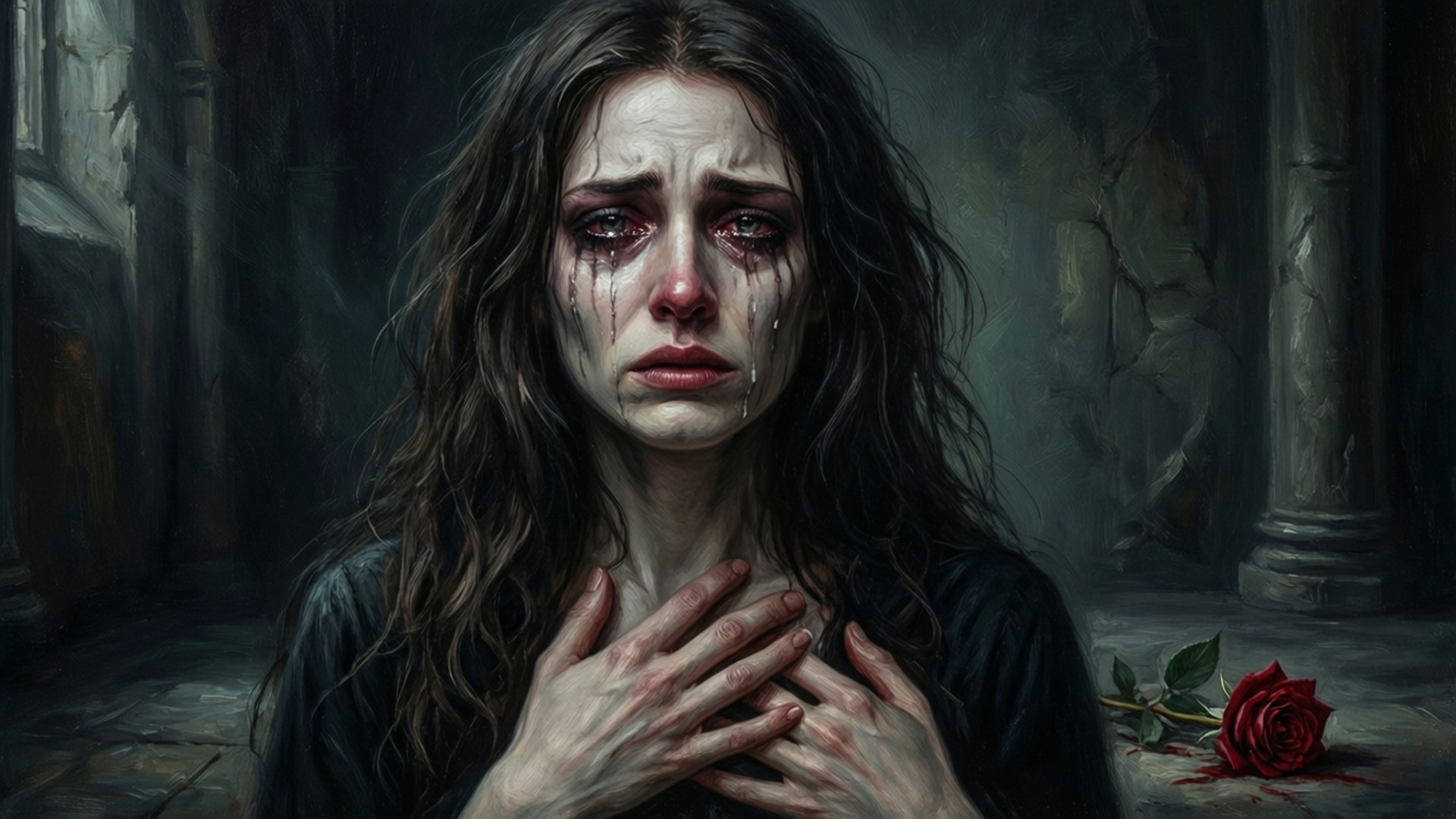 Melancholy Rose by Wallpapers.art Studio