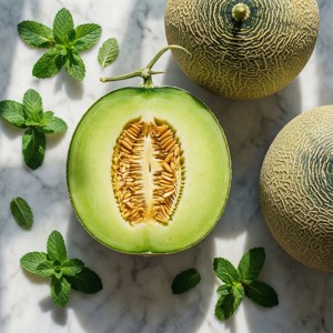 Melon Mint Flatlay