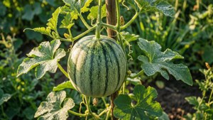 Melon Vine Harvest
