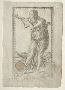 Melpomene (tragedy) (from the Tarocchi series D:  Apollo and the Muses, #17)