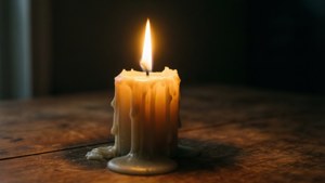 Melting Candle Flame